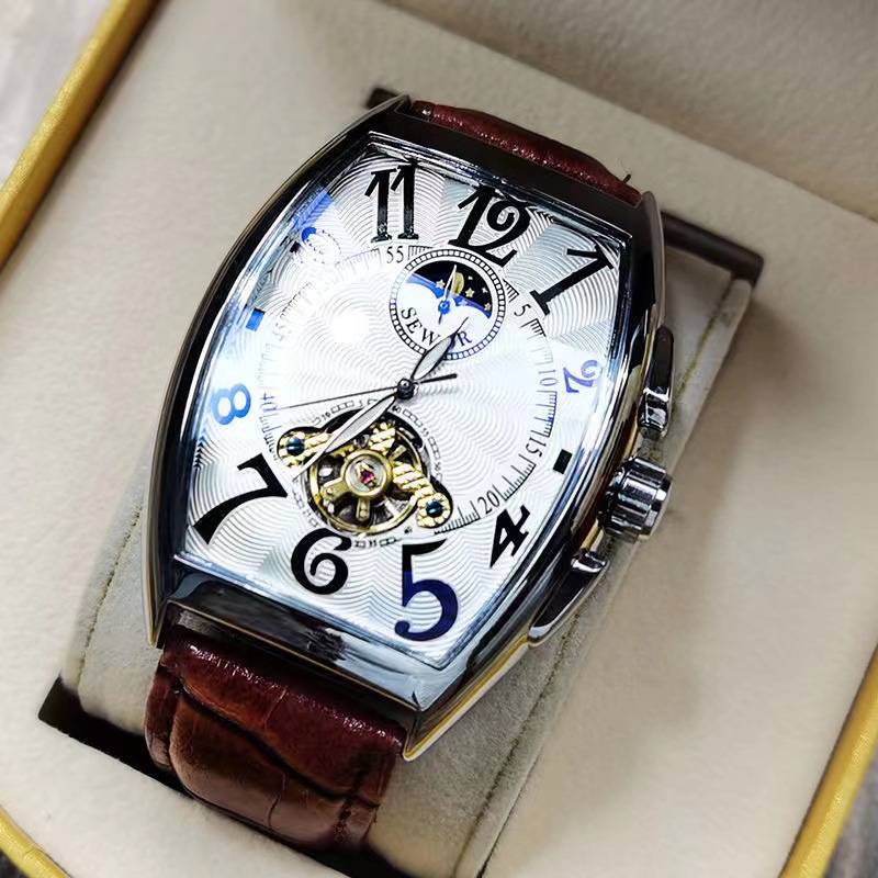 Seiko Watch Presage - SEWOR mekanik İzle erkekler altın İzle