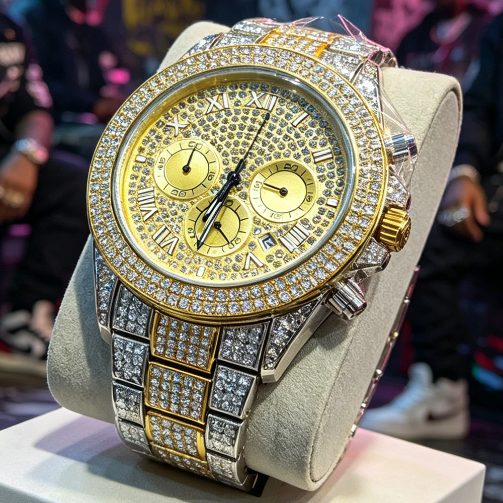 Jewelry Watches Brands - Logo Yok Gümüş Altın Tam Elmas