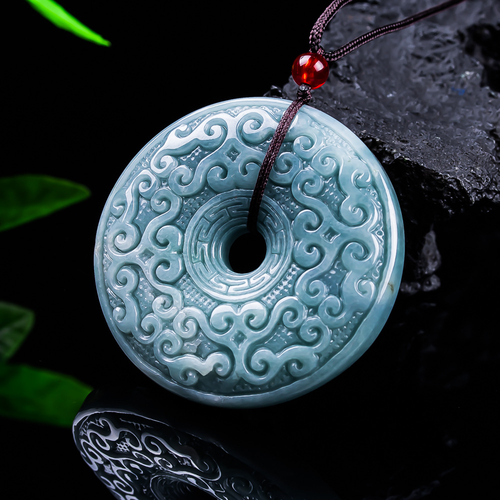 Jewelry & Watches Review - Doğal Birmanya Jadeit Çiçek Kolye Kolye