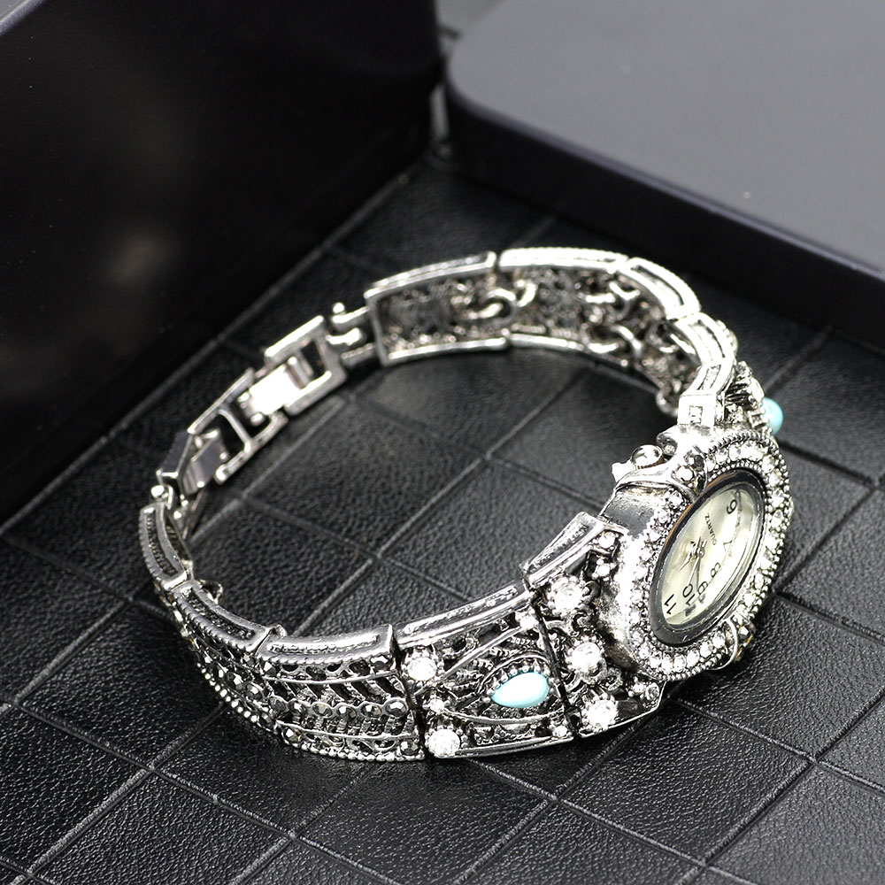 Indian Jewelry Watches - Sunspicems Vintage eski gümüş renk hint