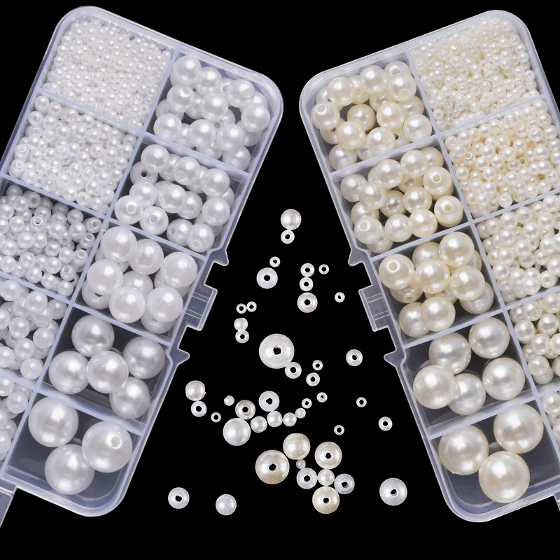 Pearl Necklace - 800 Adet Yapay İnci Reçine Boncuk