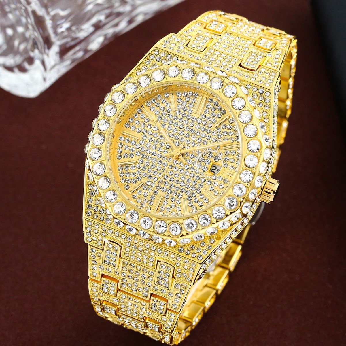 Jewelry Watches Vintage - 2026 Lüks Elmas Erkek Saati Yüksek