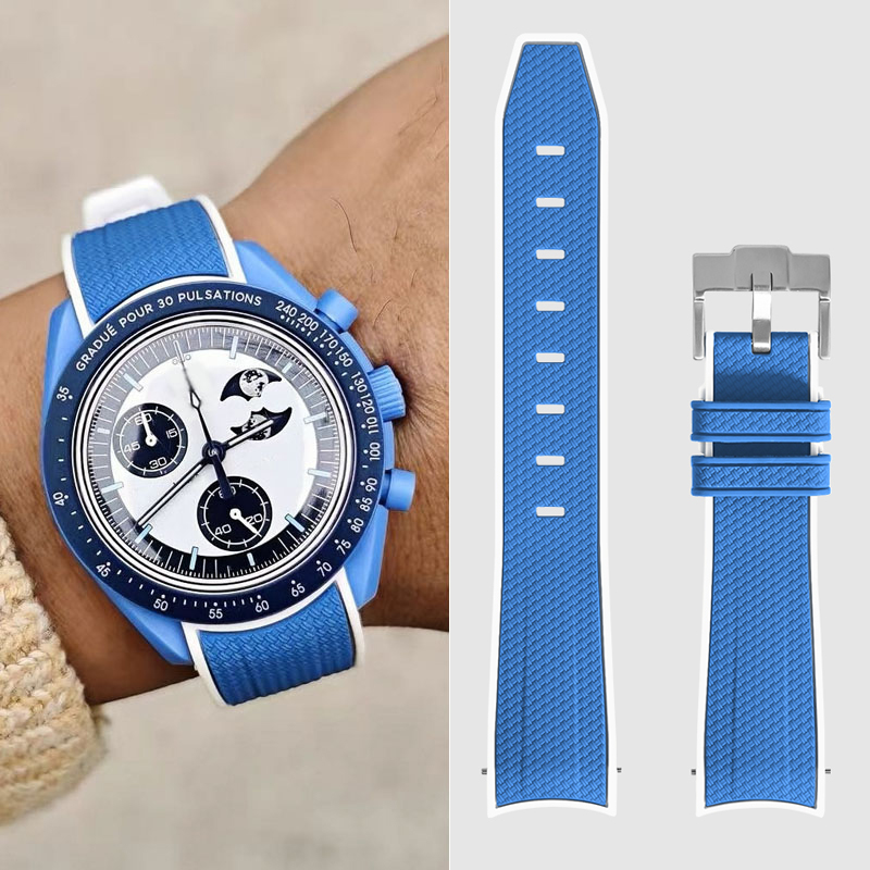 Omega Watch Speedmaster - Omega Swatch 20mm Curve saat kayışı