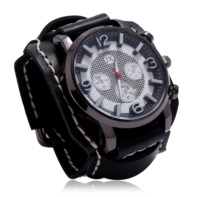 Jewelry Watches Vintage - Punk Vintage hakiki deri kayış elektronik