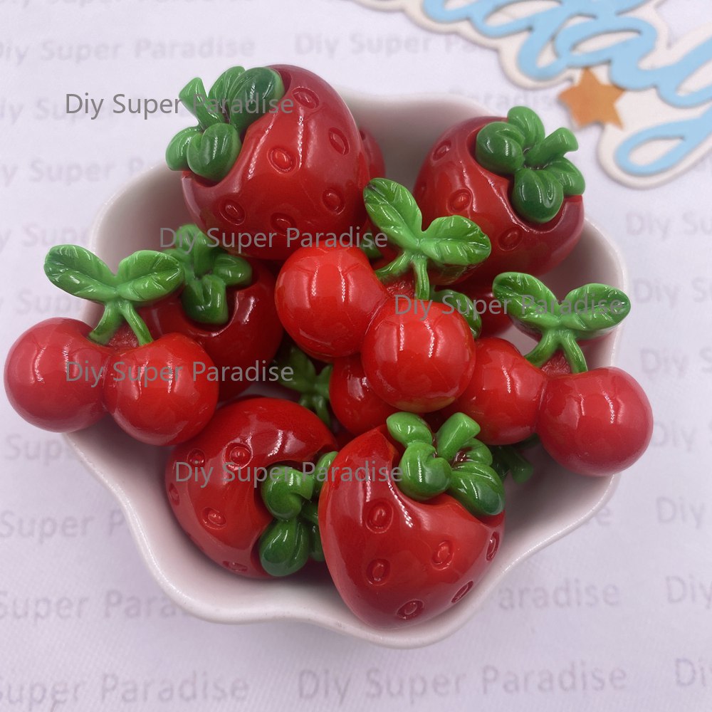 Paradise Jewelry & Watches Llc Photos - 8 adet reçine Kawaii renkli kırmızı