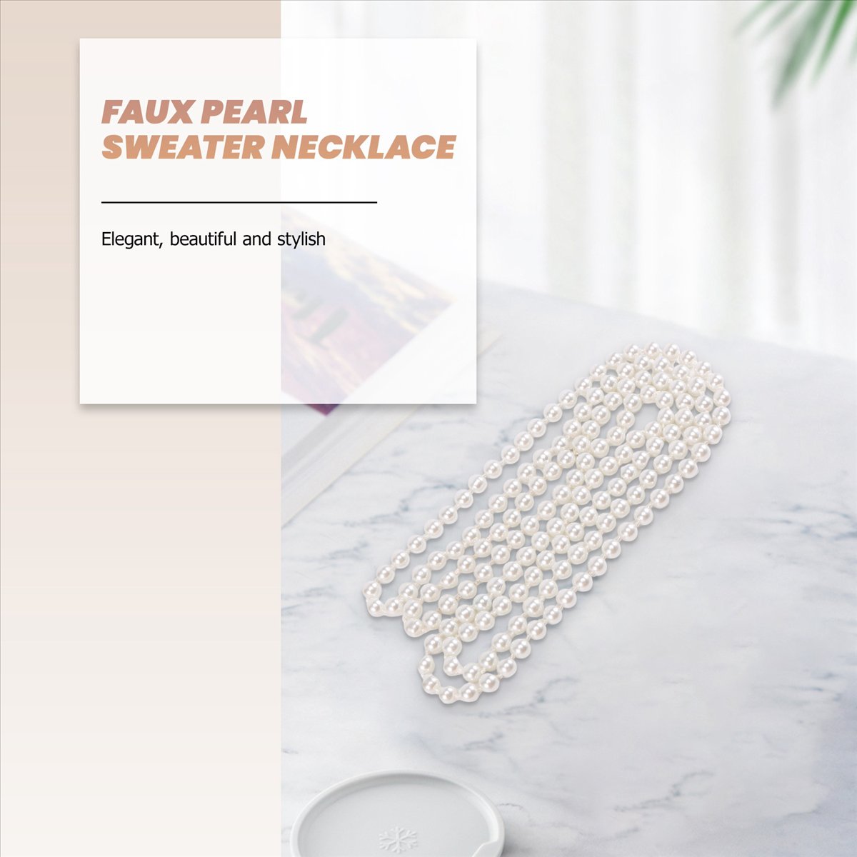 ABQR Sahte İnci Uzun Kazak Zin - Pearl Necklace incelemesi ve fiyatı