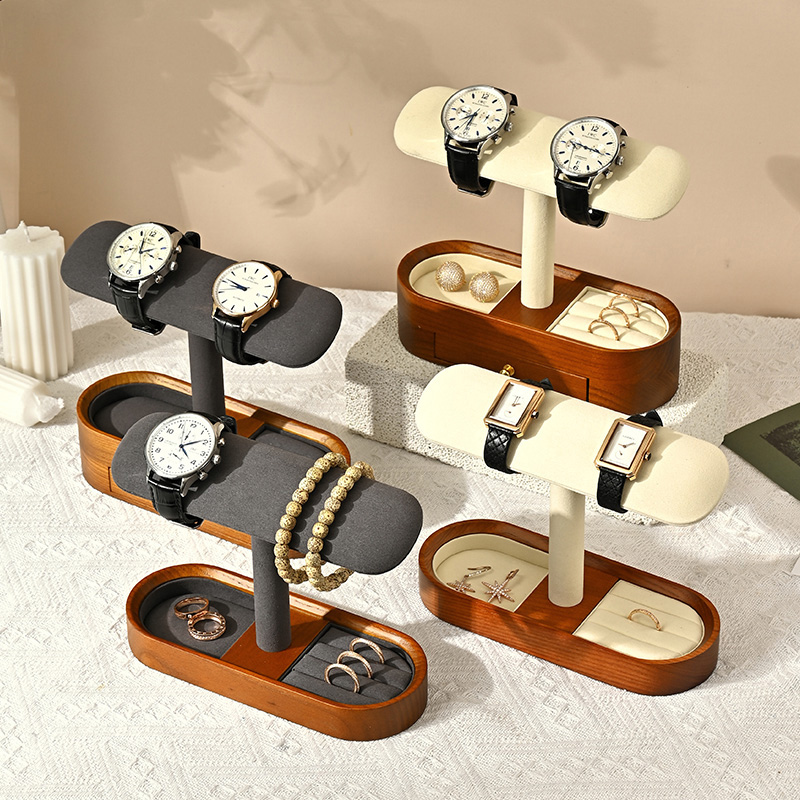 Oirlv katı ahşap saat organiza - Jewelry Style Watches incelemesi ve fiyatı
