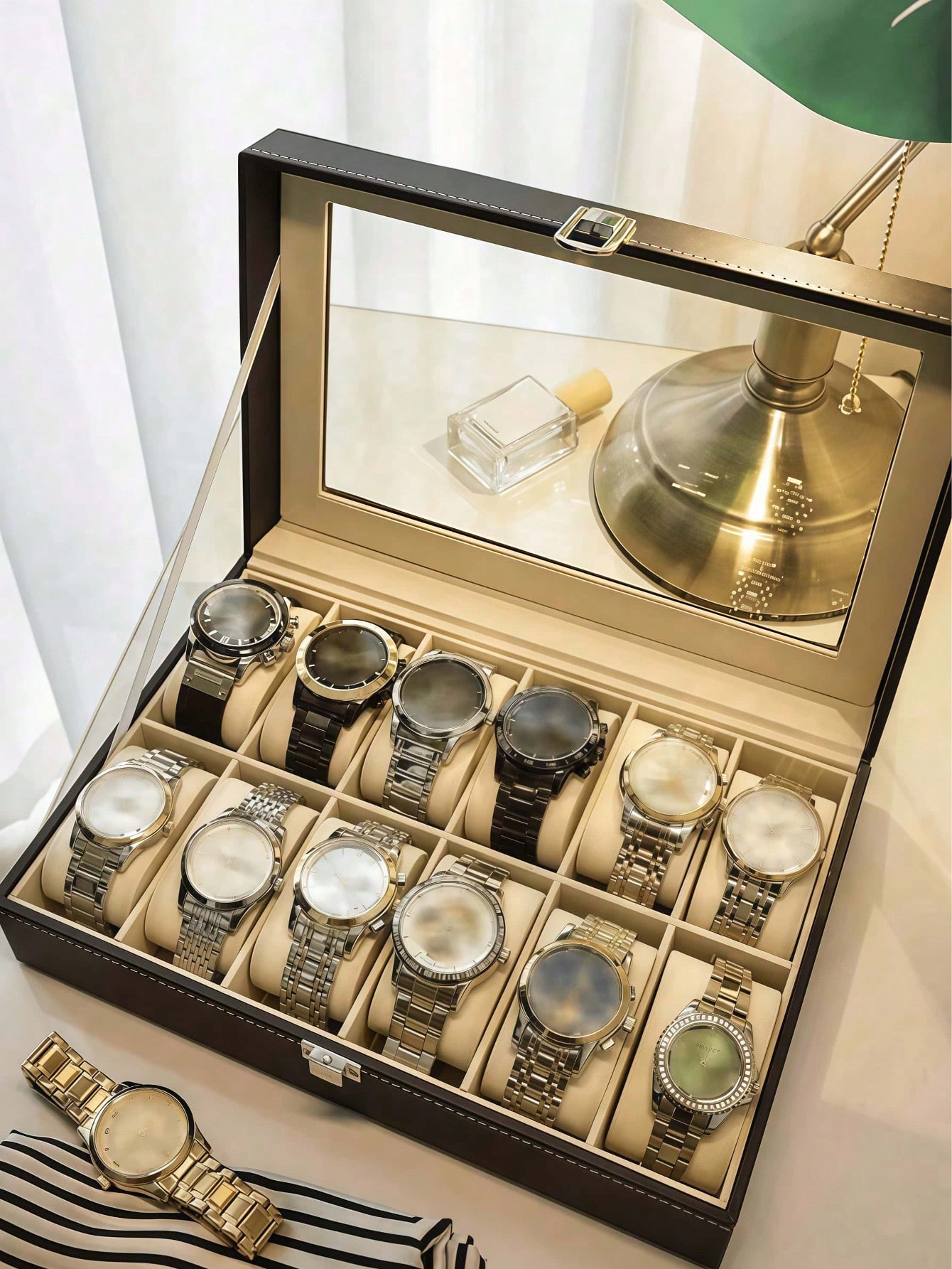 Kilitli Deri Saat Kutusu, Büyü - Jewelry Style Watches incelemesi ve fiyatı