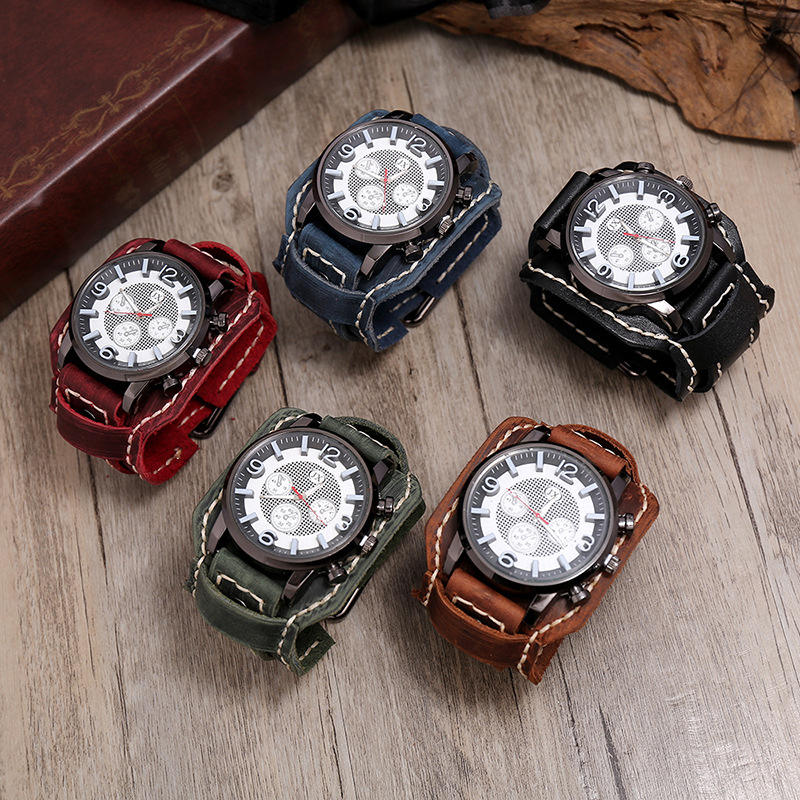 Punk Vintage hakiki deri kayış - Jewelry Watches Vintage incelemesi ve fiyatı